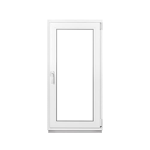 Premium Kellerfenster Von Fenstiger - Kunststofffenster Weiß BxH 550 x 1150 mm - Garagenfenster/Gartenhaus Fenster BxH 55 x 115 cm 2-fach Verglast - Din Rechts-Funktion Dreh Kipp Fenster-Alle Größen von VWPEYY
