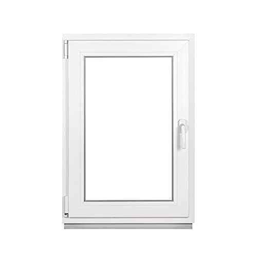 Premium Kellerfenster Von Fenstiger - Kunststofffenster Weiß BxH 950 x 1150 mm - Garagenfenster/Gartenhaus Fenster BxH 95 x 115 cm 3-fach Verglast - Din Rechts-Funktion Dreh Kipp Fenster-Alle Größen von VWPEYY