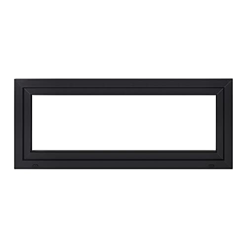 Premium Kunststofffenster Von Komforta - Kellerfenster Weiß/Anthrazit BxH 1100 x 400 mm - Garagenfenster/Gartenhaus Fenster BxH 110 x 40 cm 2- fach Verglast - Din Rechts-Funktion Dreh Kipp Fenster von Komforta