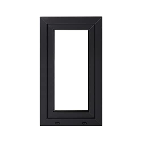 Premium Kunststofffenster Von Komforta - Kellerfenster Weiß/Anthrazit BxH 500 x 1000 mm - Garagenfenster/Gartenhaus Fenster BxH 50 x 100 cm 2-fach Verglast - Din Links-Funktion Dreh Kipp Fenster von VWPEYY