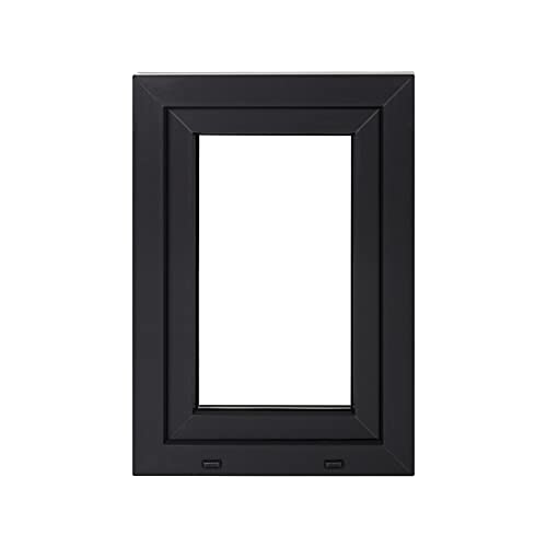 Premium Kunststofffenster Von Komforta - Kellerfenster Weiß/Anthrazit BxH 850 x 1150 mm - Garagenfenster/Gartenhaus Fenster BxH 85 x 115 cm 2-fach Verglast - Din Links-Funktion Dreh Kipp Fenster von VWPEYY