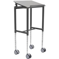 Kongamek Rollpult mit 4 Lenkrollen, höhenverstellbar 720-1.100 mm, BxT 600 x 400 mm, TK 200 kg Kongamek Rollpult mit 4 Lenkrollen, höhenverstellbar 720-1.100 mm, BxT 600 x 400 mm, TK 200 kg von KONGAMEK