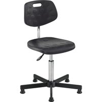 meychair Arbeitsdrehstuhl Workster Simplex ESD, PU-Schaum, Bodengleiter von meychair