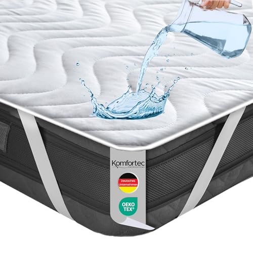 Komfortec Wasserdichter Matratzenschoner 120x200cm | Anti-Milben, Atmungsaktiv, Kein Knistern | Oeko-TEX Zertifiziert | Matratzen Inkontinenzauflage für Boxspringbetten von Komfortec