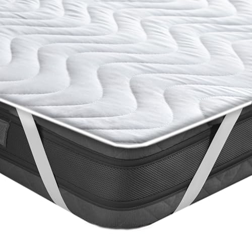Komfortec Wasserdichter Matratzenschoner 160x200cm | Anti-Milben, Atmungsaktiv, Kein Knistern | Oeko-TEX Zertifiziert | Matratzen Inkontinenzauflage für Boxspringbetten von Komfortec