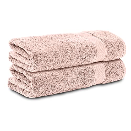 Komfortec 2er Handtücher 50x100 cm Set aus 100% Baumwolle, Frottee, Weich, Rosa Komfortec 2er Handtücher 50x100 cm Set aus 100% Baumwolle, Frottee, Weich, Rosa von Komfortec