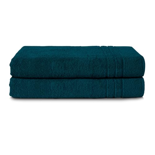 Komfortec 2er Saunatuch Set 80x200 cm aus 100% Baumwolle, XXL-Saunatücher, Sauna Handtuch, Weich, Groß, Frottee, Schnelltrocknend, Petrol Komfortec 2er Saunatuch Set 80x200 cm aus 100% Baumwolle, XXL-Saunatücher, Sauna Handtuch, Weich, Groß, Frottee, Schnelltrocknend, Petrol von Komfortec