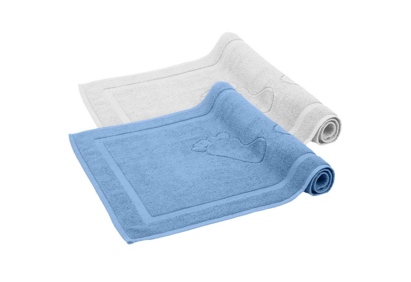 Komfortec Badematte Badvorleger aus 100% Baumwolle, Waschbar Duschmatte, Frottee, Rechteckig, 800 g/m², 2er Set, Saugfähig & Schnelltrocknend Komfortec Badematte Badvorleger aus 100% Baumwolle, Waschbar Duschmatte, Frottee, Rechteckig, 800 g/m², 2er Set, Saugfähig & Schnelltrocknend von Komfortec