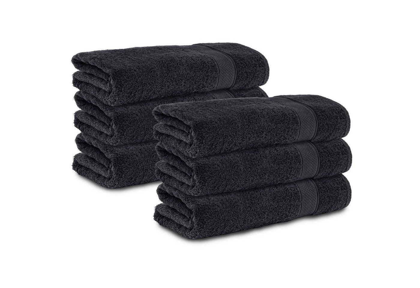 Komfortec Badetücher 100% Baumwolle, 470 g/m², Frottee (6-St), Handtücher 70x140 cm Set, Weich von Komfortec