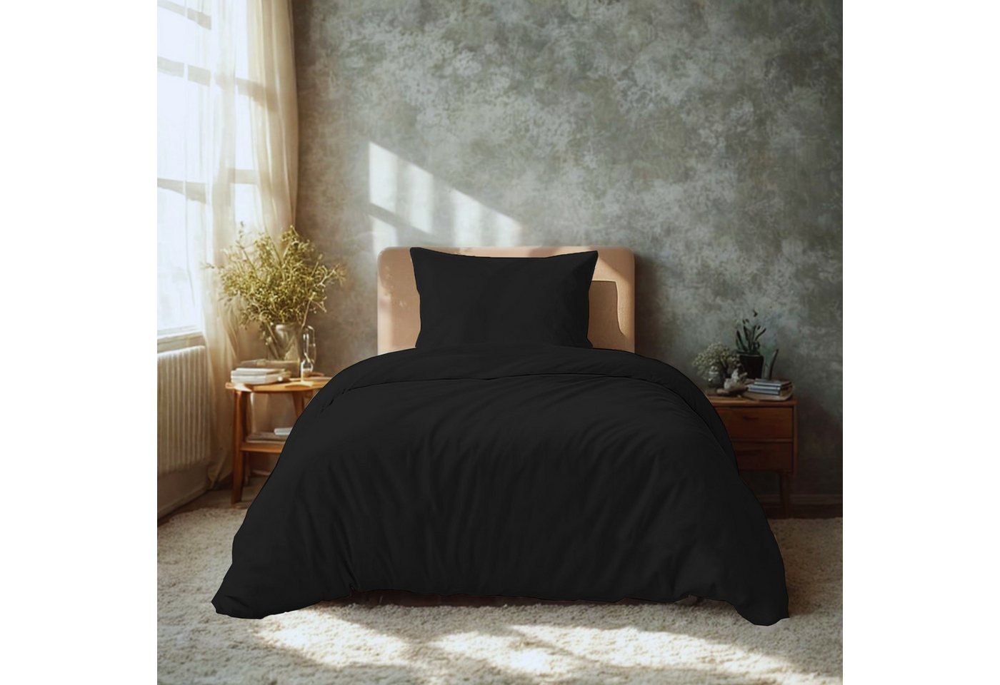Komfortec Bettwäsche Premium, 135 x 200 bis 220 x 240 cm, 6 verschiedene Größen zur Auswahl, gebürstet 100% Mikrofaser, 2 teilig, Superweiches Bettwäsche-Set, Knitterfrei, Atmungsaktiv von Komfortec
