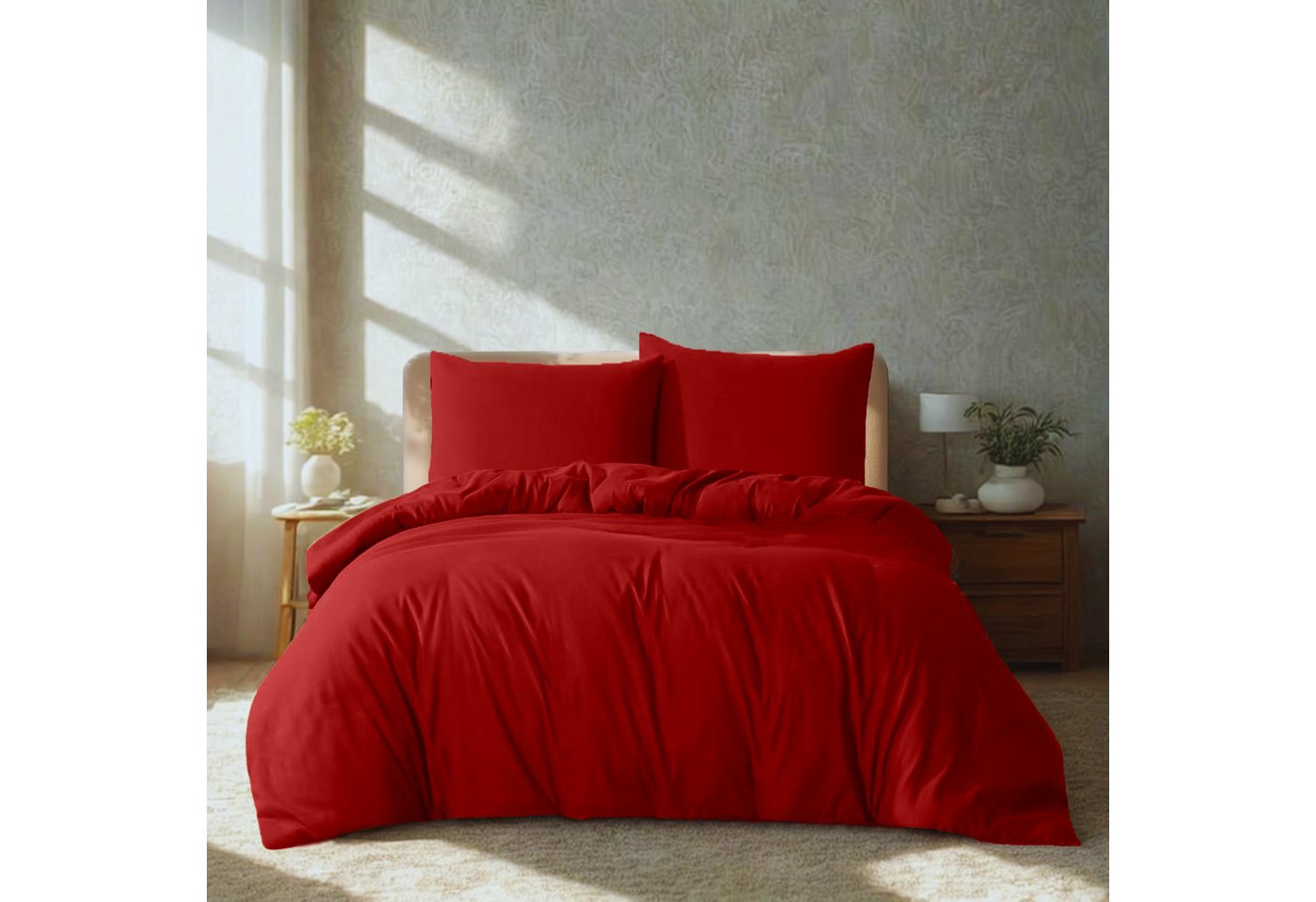 Komfortec Bettwäsche Premium, 135 x 200 bis 220 x 240 cm, 6 verschiedene Größen zur Auswahl, gebürstet 100% Mikrofaser, 3 teilig, Superweiches Bettwäsche-Set, Knitterfrei, Atmungsaktiv von Komfortec