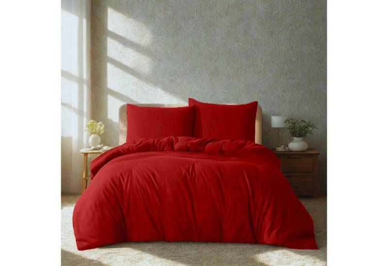 Komfortec Bettwäsche Premium, 135 x 200 bis 220 x 240 cm, 6 verschiedene Größen zur Auswahl, gebürstet 100% Mikrofaser, 3 teilig, Superweiches Bettwäsche-Set, Knitterfrei, Atmungsaktiv von Komfortec
