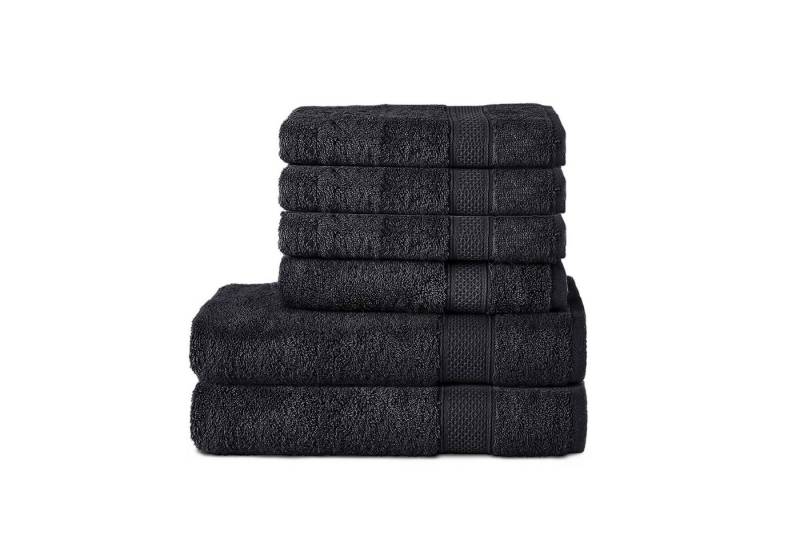 Komfortec Handtuch Set 100% Baumwolle, 2er Badetücher 70x140 cm und 4er Handtücher 50x100 cm, Frottee (Set, 6-St), Weich von Komfortec