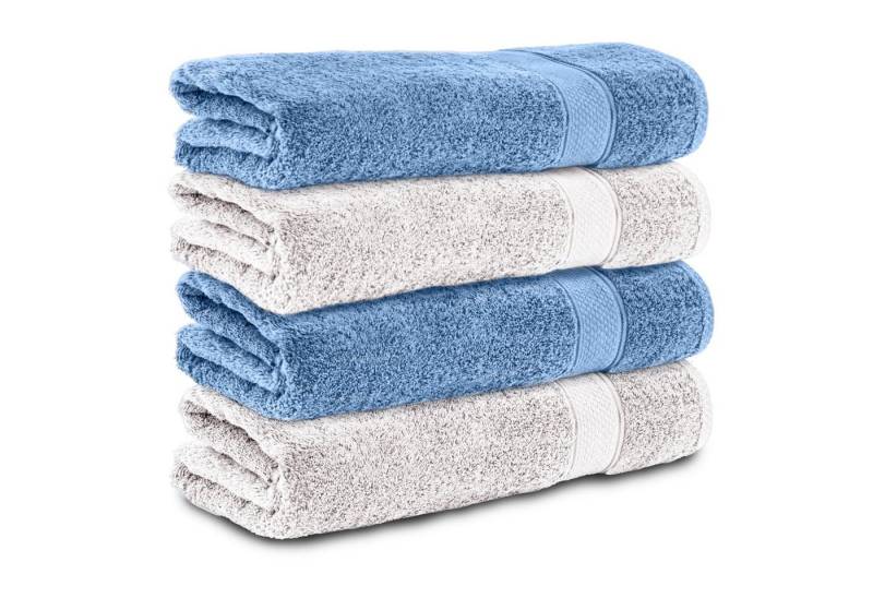 Komfortec Handtuch Set 100% Baumwolle, 470 g/m², Frottee (Set, 4-St), Handtücher 50x100 cm Set, Weich von Komfortec