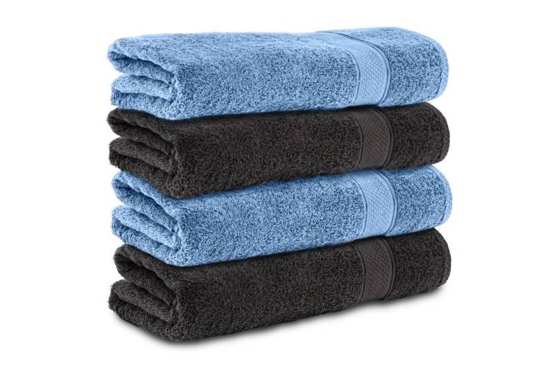 Komfortec Handtuch Set 100% Baumwolle, 470 g/m², Frottee (Set, 4-St), Handtücher 50x100 cm Set, Weich von Komfortec