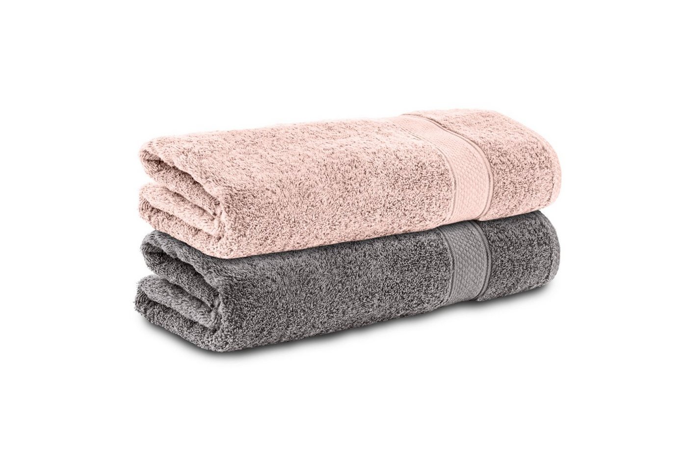 Komfortec Handtücher 100% Baumwolle, 470 g/m², Frottee (2-St), Badetücher 50x100 cm Set, Weich von Komfortec