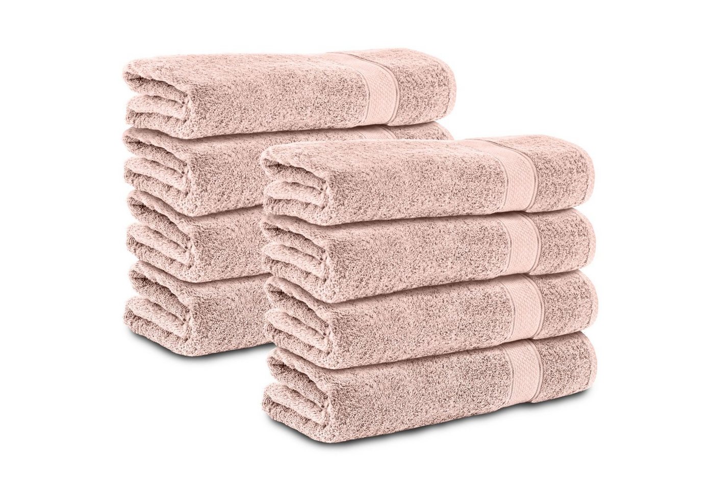 Komfortec Handtücher 100% Baumwolle, 470 g/m², Frottee (8-St), Badetücher 50x100 cm Set, Weich von Komfortec