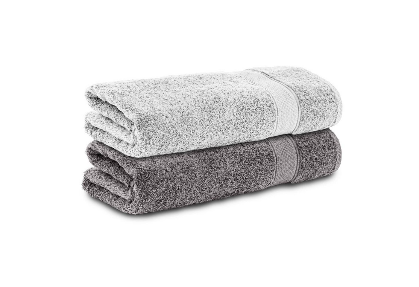 Komfortec Handtücher 100% Baumwolle, 470 g/m², Frottee (2-St), Badetücher 50x100 cm Set, Weich von Komfortec