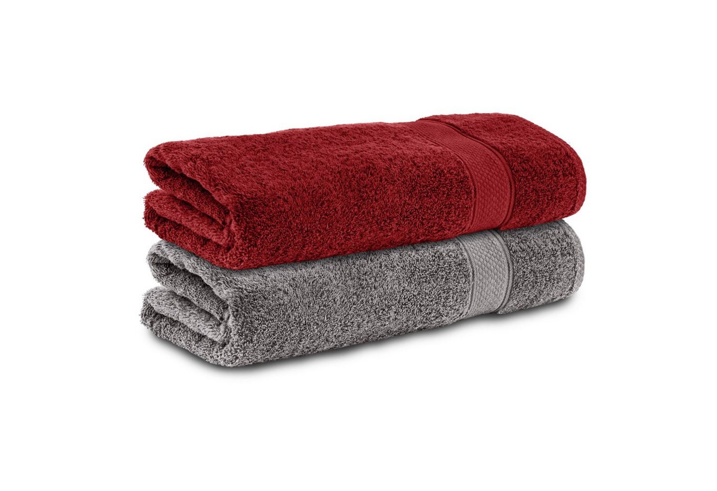 Komfortec Handtücher 100% Baumwolle, 470 g/m², Frottee (2-St), Badetücher 50x100 cm Set, Weich von Komfortec
