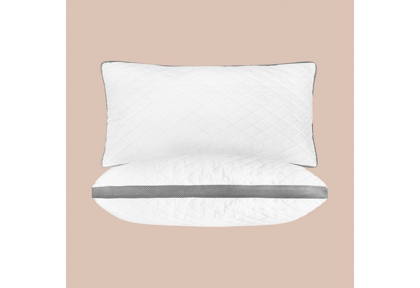 Komfortec Microfaserkissen Atmungsaktives Seitenschläferkissen, Füllung: 100% Mikrofaser, Bezug: 100% Mikrofaser, Bauchschläfer, Rückenschläfer, Seitschläfer, 2-tlg., 40x80 cm, Waschbares Kissen, Bettkissen für Allergiker Komfortec Microfaserkissen Atmungsaktives Seitenschläferkissen, Füllung: 100% Mikrofaser, Bezug: 100% Mikrofaser, Bauchschläfer, Rückenschläfer, Seitschläfer, 2-tlg., 40x80 cm, Waschbares Kissen, Bettkissen für Allergiker von Komfortec