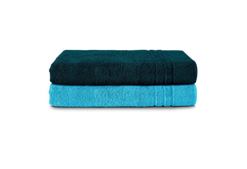 Komfortec Saunatuch Frotte aus 100% Baumwolle, Frottee (Packung, 2-St), 80x200 Saunatücher set XXL, Weich, Schnelltrocknend von Komfortec