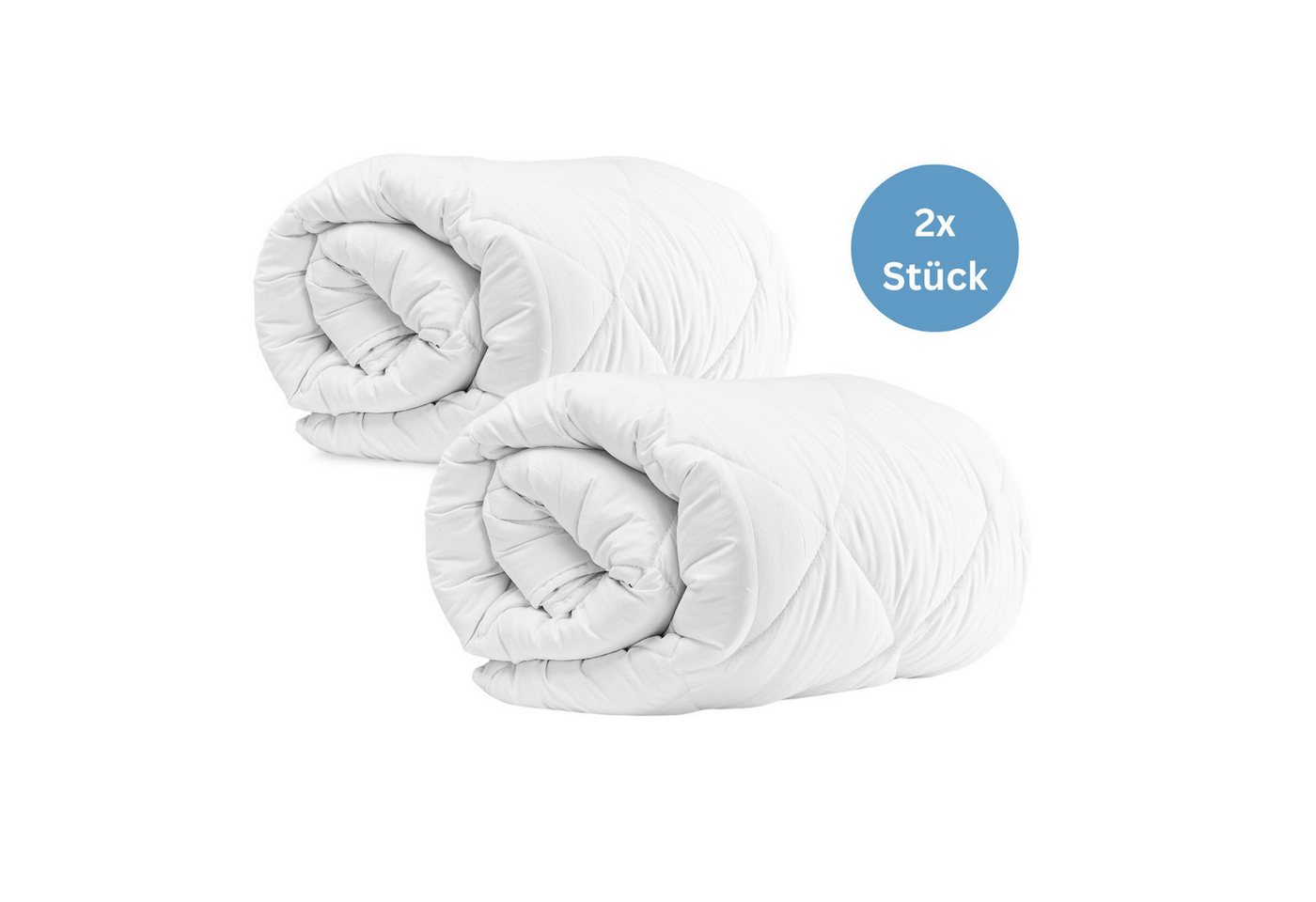 Komfortec Kunstfaserbettdecke,Bettdecken für Sommer und Winter, Ganzjahresdecke, Füllung: Polyester, Bezug: Mikrofaser, 135x200 cm, 155x220 cm und weiteren Größen, allergiker geeignet von Komfortec