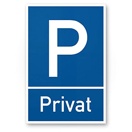 Komma Security Parkplatz Schild Privat 20 x 30 cm Hinweisschild Privatparkplatz Privatgrundstück Parkplatzschild Reserviert - Parkplatz freihalten vermietet Parkverbot Falschparker von Komma Security