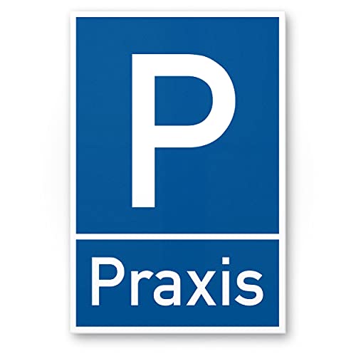 Komma Security Parkplatz Praxis Arztpraxis - Schild 20 x 30 cm Hinweisschild Privatparkplatz Privatgrundstück Parkplatzschild Reserviert - Parkplatz freihalten Stellplatz vermietet Praxis von Komma Security