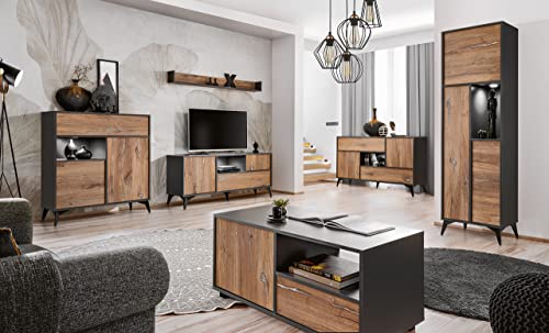 Extreme Furniture Venice Collection | 4 Wohnzimmerschränke mit 1 Wandregal und Couchtisch | Stil Modern von Komodee