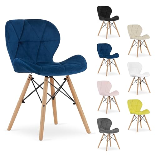 Komodee AMANTEA Samtstuhl - Navy blau x 1 48x74x53 cm Komodee AMANTEA Samtstuhl - Navy blau x 1 48x74x53 cm von Komodee