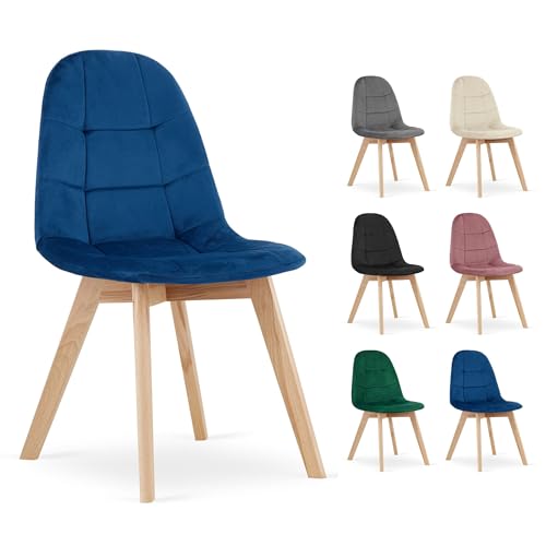 Komodee BORGIA Stuhl - Navy blau Samt x 1 45x82x54 cm Komodee BORGIA Stuhl - Navy blau Samt x 1 45x82x54 cm von Komodee
