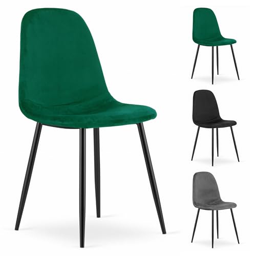 Komodee Bellagio Stuhl - dunkelgrüner Samt x 1 45x88x51 cm Komodee Bellagio Stuhl - dunkelgrüner Samt x 1 45x88x51 cm von Komodee