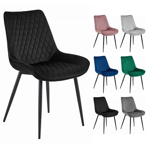 Komodee Cortina Stuhl - schwarzer Samt/Schwarze Beine x 1 55x88x60 cm Komodee Cortina Stuhl - schwarzer Samt/Schwarze Beine x 1 55x88x60 cm von Komodee