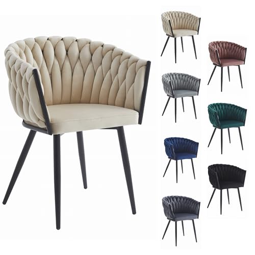 Komodee ORINO Stuhl - Samt beige/Beine schwarz x 1 61x79x55 cm Komodee ORINO Stuhl - Samt beige/Beine schwarz x 1 61x79x55 cm von Komodee