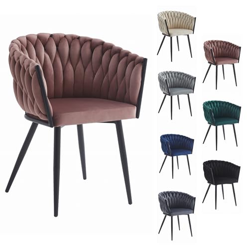 Komodee ORINO Stuhl - dunkelrosa Samt/Schwarze Beine x 1 61x79x55 cm Komodee ORINO Stuhl - dunkelrosa Samt/Schwarze Beine x 1 61x79x55 cm von Komodee