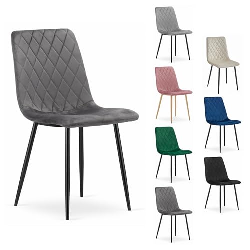 Komodee TURANO Stuhl - dunkelgrauer Samt x 1 45x89x53 cm Komodee TURANO Stuhl - dunkelgrauer Samt x 1 45x89x53 cm von Komodee