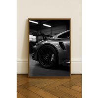 Porsche Gt3 Poster | Sports Car Wall Art Racing Photography Print Luxury Automotive Decor von KonaStudioDesign