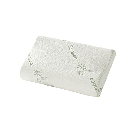 Konbanwa Bambus-Kissen Memory Foam, Hypoallergenes Bambus-Kissen mit Nackenstütze, weiches und bequemes Seitenschläferkissen - Orthopädisches Kissen mit Memory Foam und weichen Bambusfasern - 49x30CM Konbanwa Bambus-Kissen Memory Foam, Hypoallergenes Bambus-Kissen mit Nackenstütze, weiches und bequemes Seitenschläferkissen - Orthopädisches Kissen mit Memory Foam und weichen Bambusfasern - 49x30CM von Konbanwa
