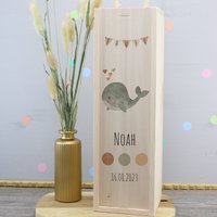 Konfettidruck 2486 Kerzenbox "Wal - Noah" von Konfettidruck