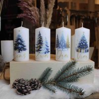 Konfettidruck 2611 Weihnachtskerzen "Adventskranzkerzen" Konfettidruck 2611 Weihnachtskerzen "Adventskranzkerzen" von Konfettidruck