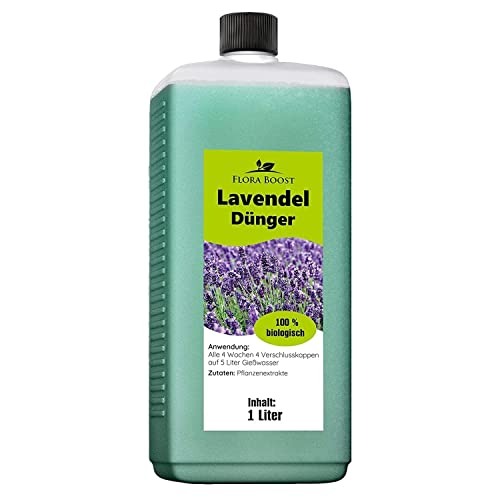 Flora Boost Lavendel Dünger Flora Boost 1000ml I Für bis zu 200L Gießwasser I Blüten Dünger für Lavendel Pflanzen I Flüssiger Blatt- & Wurzeldünger I 100% natürlicher Pflanzendünger von Flora Boost