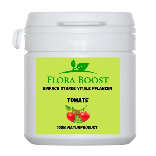 Konfitee Tomaten Dünger Flora Boost 100g I Für bis zu 100L Gießwasser I Dünger in Pulverform I Gemüsedünger für Tomaten Pflanzen I Blatt- & Wurzeldünger I 100% natürlicher Pflanzendünger von Konfitee