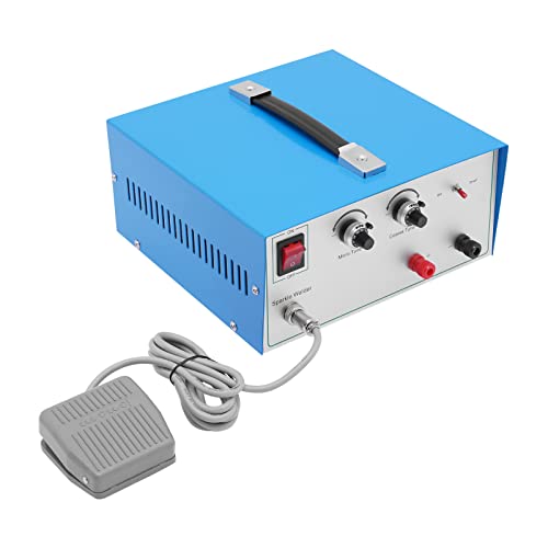 Konfiur 600W 80A Laserschweißgerät, Handheld Pulse Punktschweißgerät Pulse Spot Welder Akku Schweißgerät, Punktschweiß Schneider Kit Gold Silber Schmuck Spot Welding Tool für Gold Silber Schmuck von Konfiur