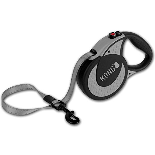 KONG Ultimative einziehbare Hundeleine, extra groß, grau, 5 m Klebeband KONG Ultimative einziehbare Hundeleine, extra groß, grau, 5 m Klebeband von KONG