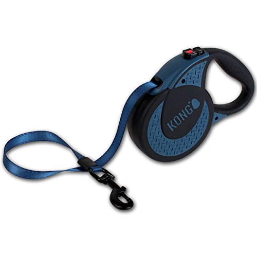 KONG ausrollbare Hundeleine Ultimate I Blau I Lange Leine für große & Starke Hunde I Hochwertige Rollleine mit Break & Lock System I Reflektierender Gurt I Länge 5 m I Größe XL bis 70 kg KONG ausrollbare Hundeleine Ultimate I Blau I Lange Leine für große & Starke Hunde I Hochwertige Rollleine mit Break & Lock System I Reflektierender Gurt I Länge 5 m I Größe XL bis 70 kg von KONG