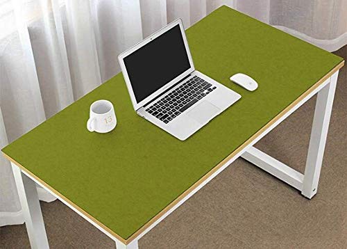 Erweiterte große Schreibtischunterlage aus Filz, ultradick, antistatisch, für Maus und Tastatur, Gaming-Pad, Schreiben, Laptop, Matte, rutschfest, für Büro und Zuhause, 90 x 45 cm, grasgrün von KongEU