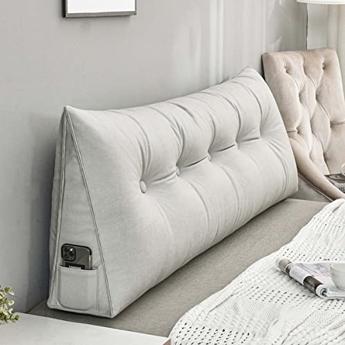 Kongdson Luxus Kopfteil Kissen Leathaire Kopfteil Rest Lesen Keil Kissen, Große Dreieckige Lendenwirbelsäule Taille Unterstützung Nackenrolle Daybed Sofa Positionierung Rückenlehne von Kongdson