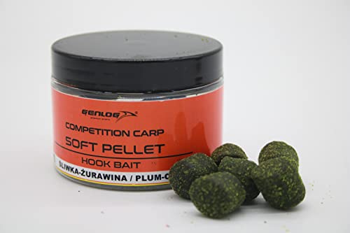 Genlog Soft Pellet Carp Competition 16mm Grundfutter Angelfutter Lockfutter 95g (Cranberry/Pflaume) von Konger