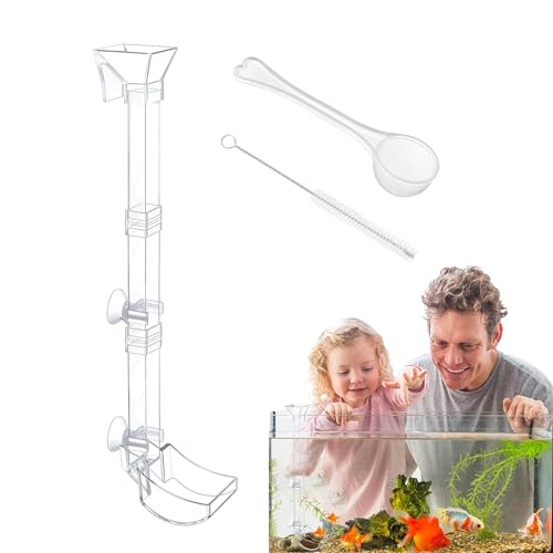 Shrimp Feeder Tube, Rohr Und Futter Schale Für Garnelenfutter, Transparentes Fischfütterungsrohr Kit Für Aquarium Fisch Tank Versorgung, Futterschalen Set Für Garnelen, Fische Und Schnecken von Kongou