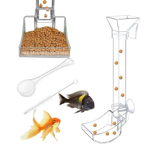 Shrimp Feeder Tube, Rohr Und Futter Schale Für Garnelenfutter, Transparentes Fischfütterungsrohr Kit Für Aquarium Fisch Tank Versorgung, Futterschalen Set Für Garnelen, Fische Und Schnecken von Kongou